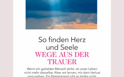 Artikel „Wege aus der Trauer“ von Anke Hermeling in der Zeitschrift Meins 22/2024